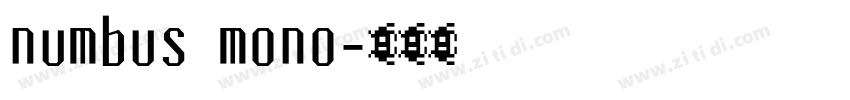 numbus mono字体转换